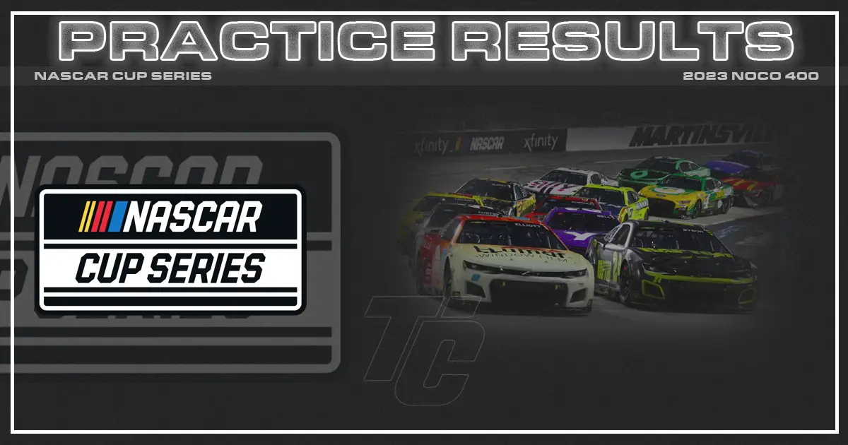 NASCAR Cup practice results NASCAR practice results martinsville NOCO 400 practice results
