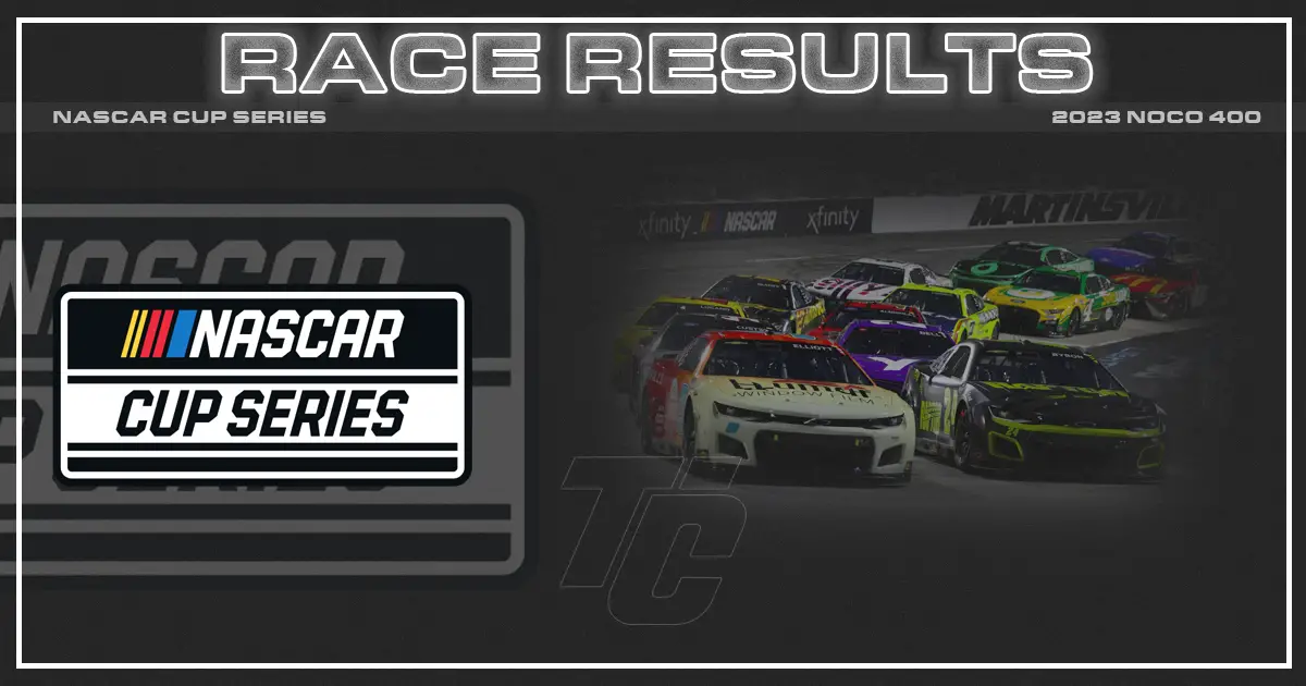 NASCAR Cup race results Martinsville NOCO 400 race results