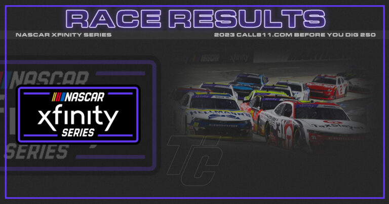 Call 811 Before You Dig 250 race results NASCAR Xfinity Martinsville results
