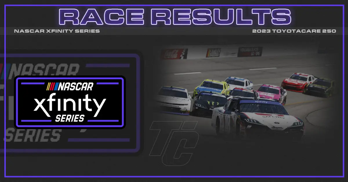NASCAR Xfinity Series race results ToyotaCare 250 richmond raceway