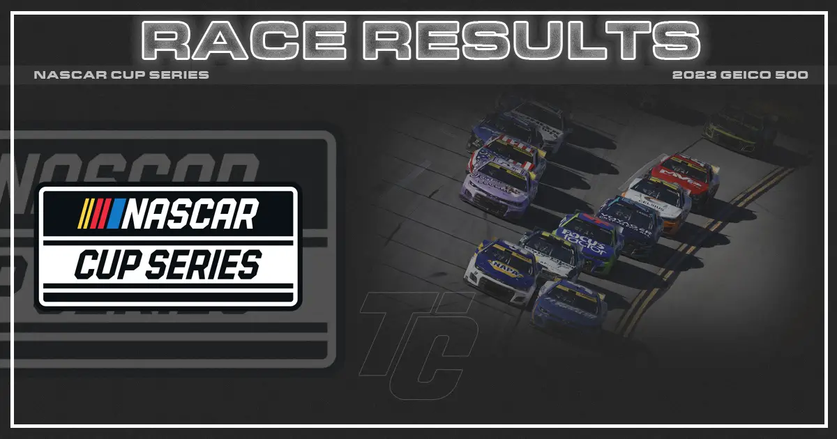 NASCAR Cup GEICO 500 race results NASCAR Talladega race results