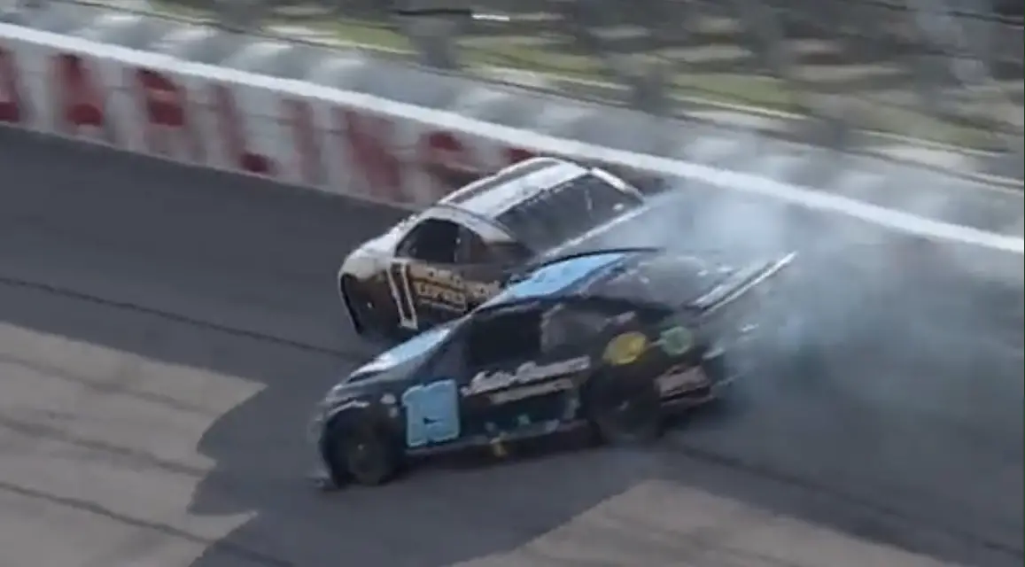 Ross Chastain Martin Truex Jr. incident Stage 2 Darlington 2023 NASCAR Cup Series