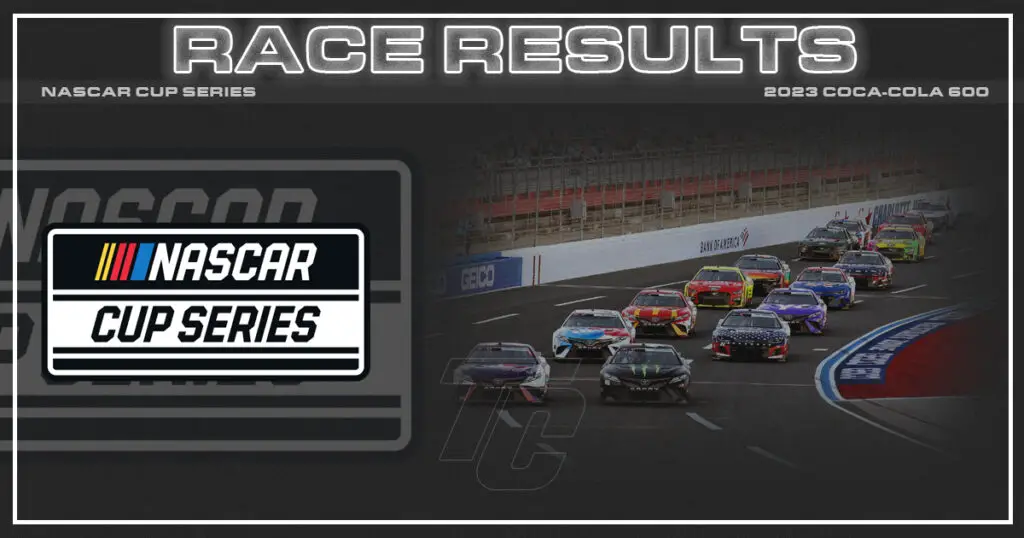 Race Results NASCAR Cup Series CocaCola 600 at Charlotte