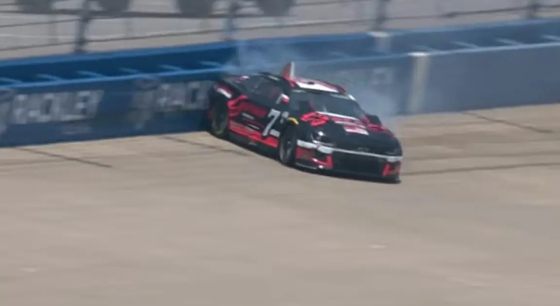 Video: Corey LaJoie Loses Control on Qualifying Lap at Nashville