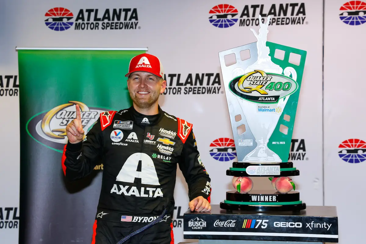 Inspection William Byron Wins Quaker State 400 at Atlanta