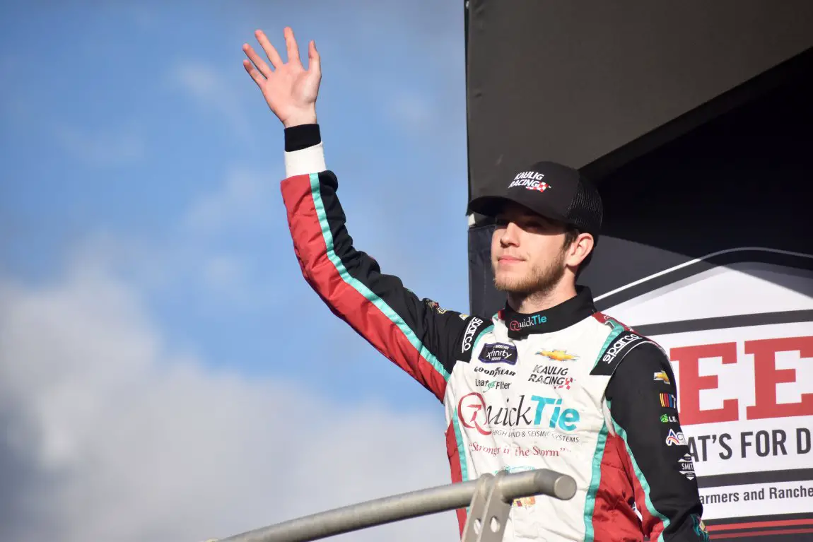 Chandler Smith NASCAR Xfinity pole Atlanta Motor Speedway Alsco Uniforms 250 2023 qualifying