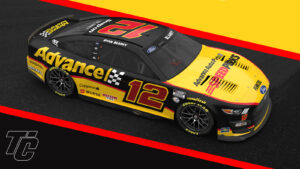 Ryan Blaney Advance Auto Parts SpeedPerks paint scheme 2023 NASCAR Cup Series