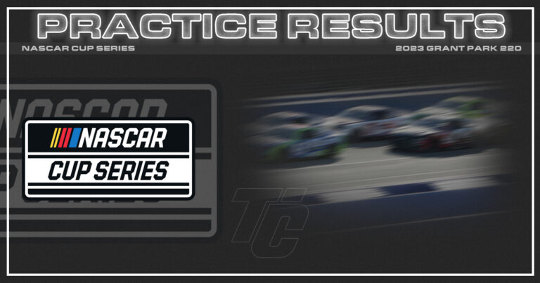 NASCAR Cup practice results Grant Park 220 practice results NASCAR Chicago practice results