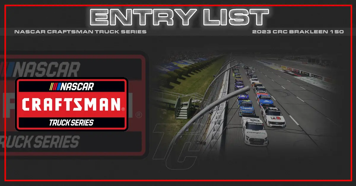 NASCAR Truck entry list CRC Brakleen 150 entry list 2023 Pocono Raceway entry list Truck
