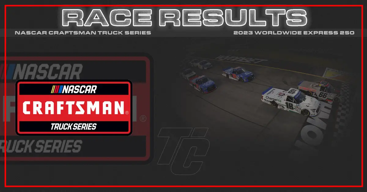 Worldwide express 250 race results NASCAR Truck race results Richmond Who won the Worldwide Express 250?