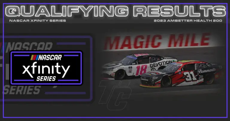 NASCAR Xfinity starting lineup Ambetter Health 200 starting lineup Ambetter Health 200 qualifying results New Hampshire starting lineup