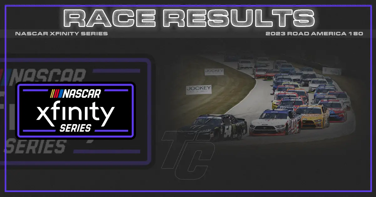 NASCAR Xfinity Road America 180 race results NASCAR Xfinity Road America 180 results Who won the Road America 180?