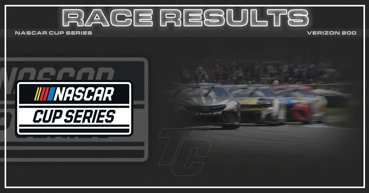 NASCAR Cup Verizon 200 race results Brickyard race results 2023 Who won the Verizon 200?
