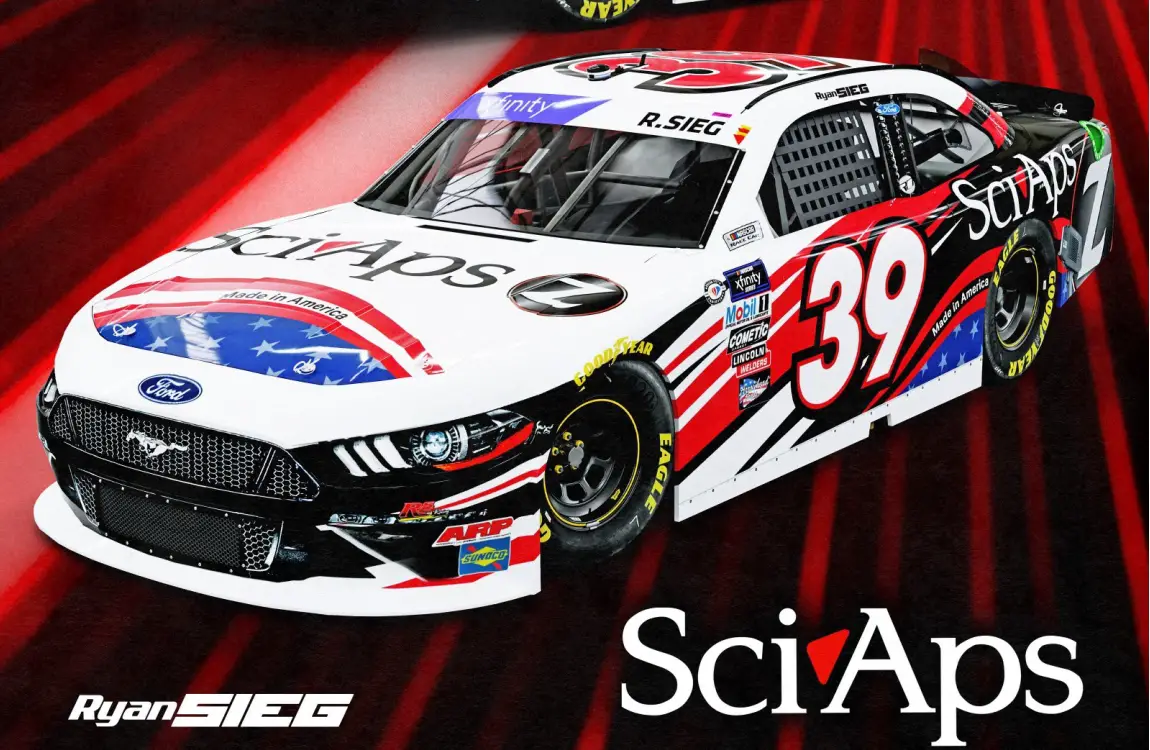 Ryan Sieg RSS Racing SciAps Sponsorship 2023 CMR Roofing NASCAR Xfinity Series