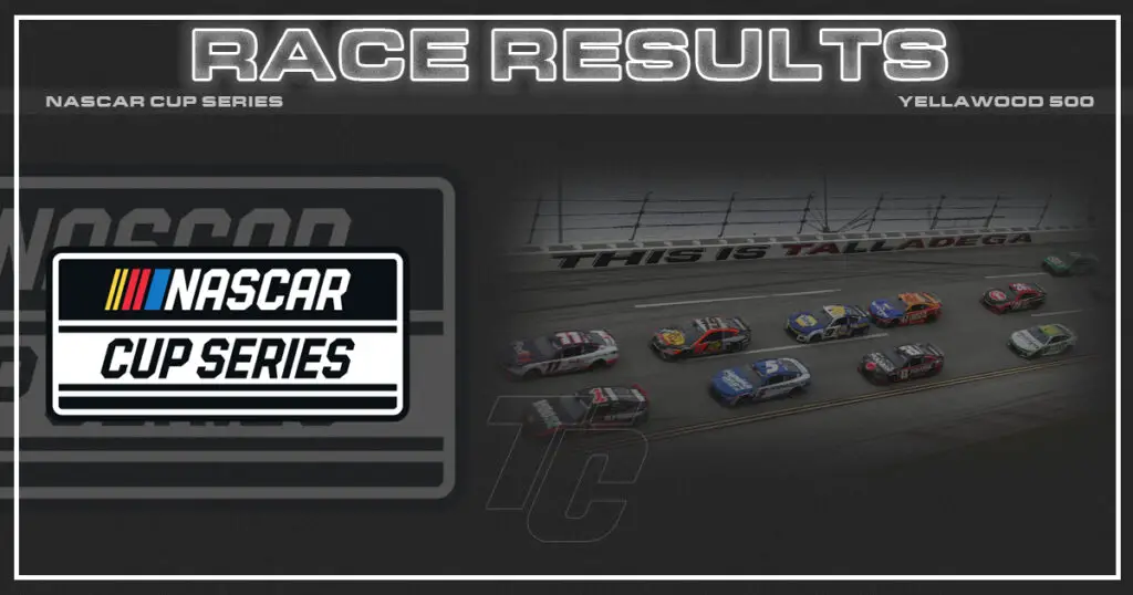 NASCAR Cup YellaWood 500 at Talladega Race Results