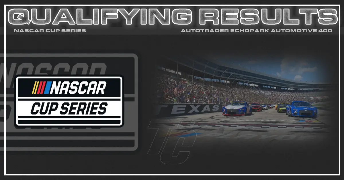 NASCAR Cup Autotrader EchoPark Automotive 400 race results Texas Motor Speedway