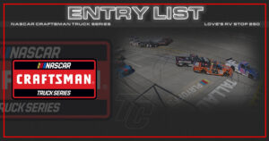 NASCAR Truck entry list Talladega Superspeedway Love's RV stops 250