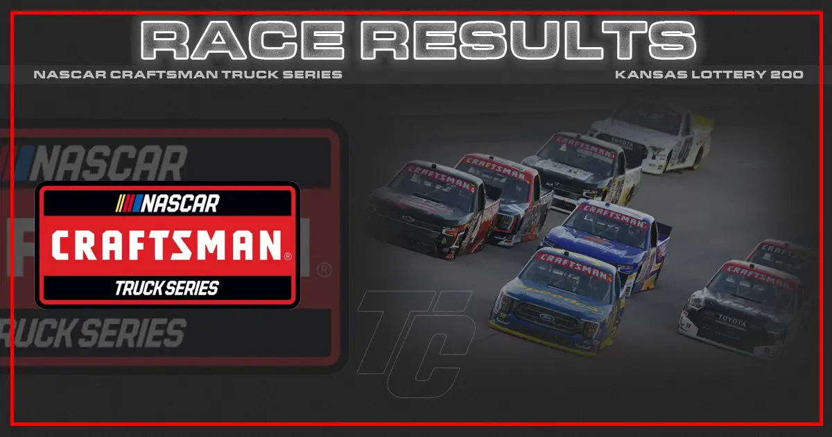 NASCAR Truck race results Kansas Lottery 200 at Kansas Speedway