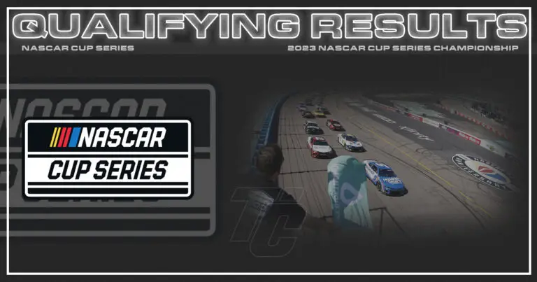 NASCAR Cup Series Championship Race starting lineup qualifying results Phoenix Raceway 2023