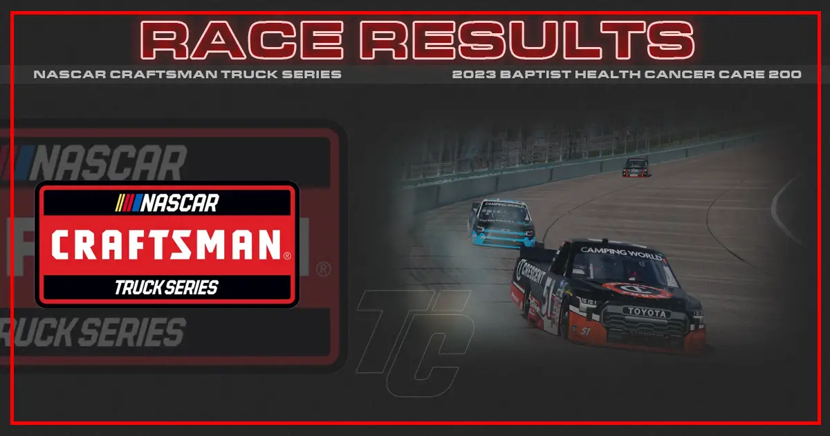 NASCAR Truck race results Baptist Health 200 Homestead-Miami Speedway