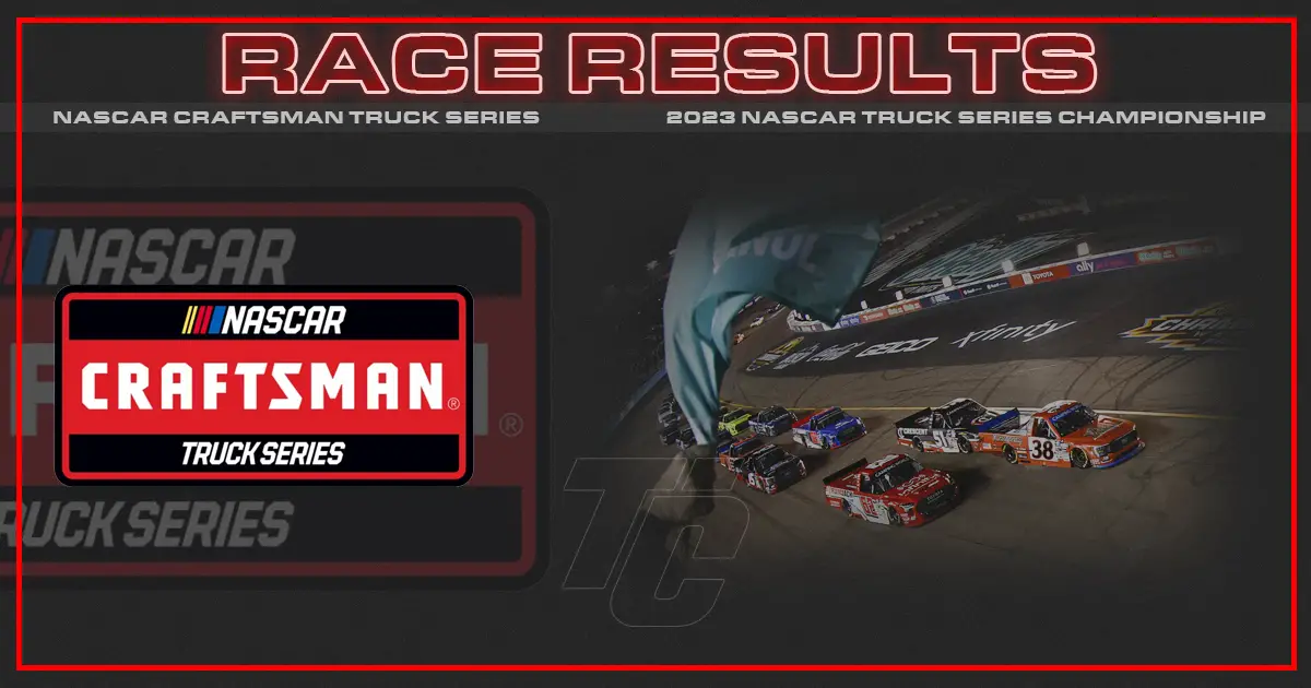 NASCAR Truck championship race results Phoenix Raceway