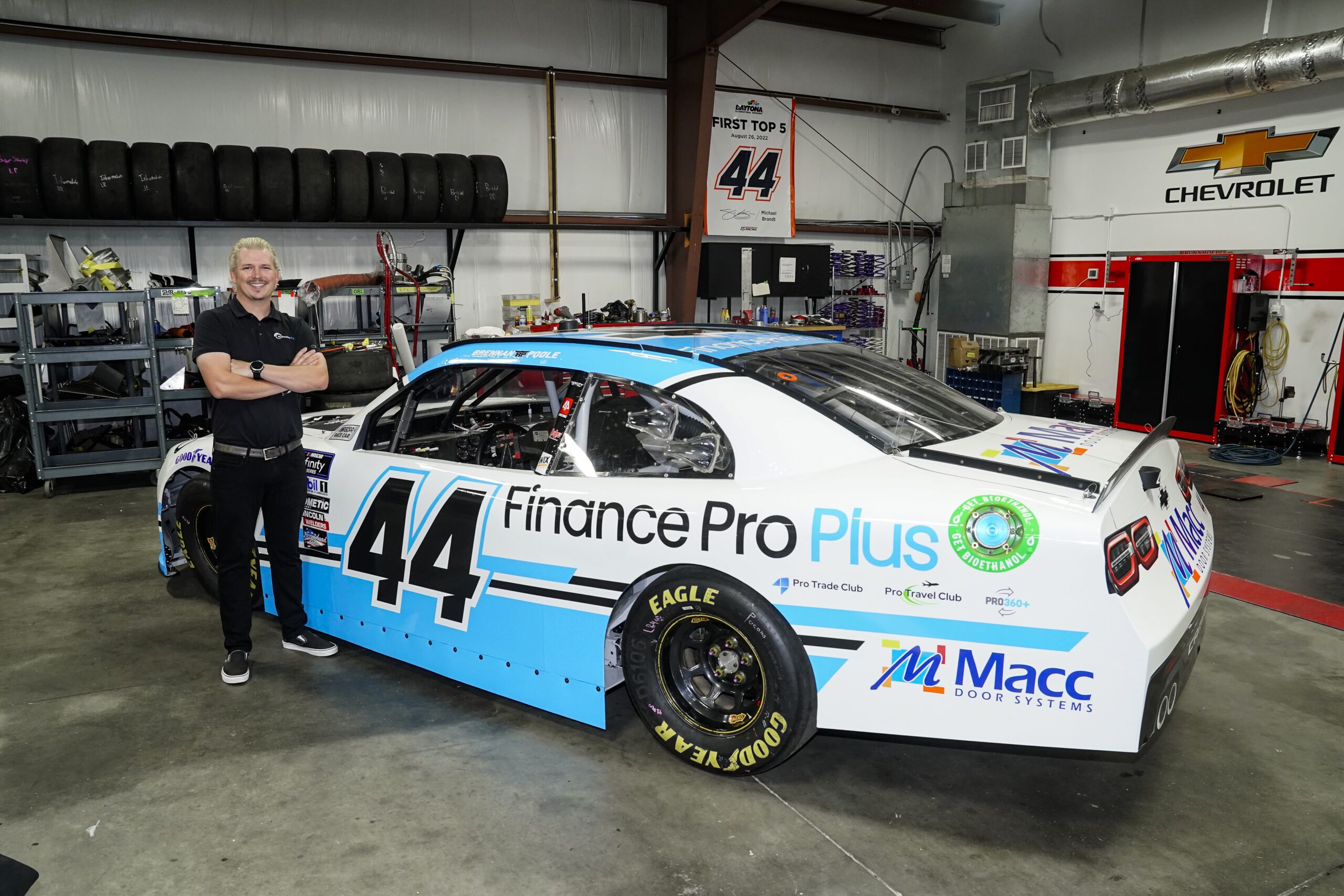 Brennan Poole Alpha Prime Racing 2024 NASCAR Xfinity Series Finance Pro Plus Macc Door Systems