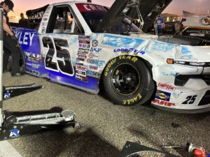 Stefan Parsons Rackley W.A.R. crash Phoenix practice 2023 NASCAR Craftsman Truck Series Championship Race
