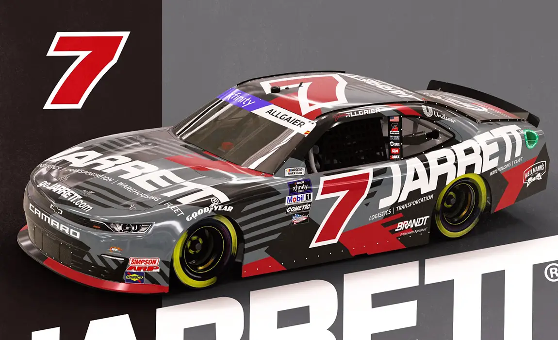Justin Allgaier Jarrett Companies 2024 sponsorship announcement JR Motorsports