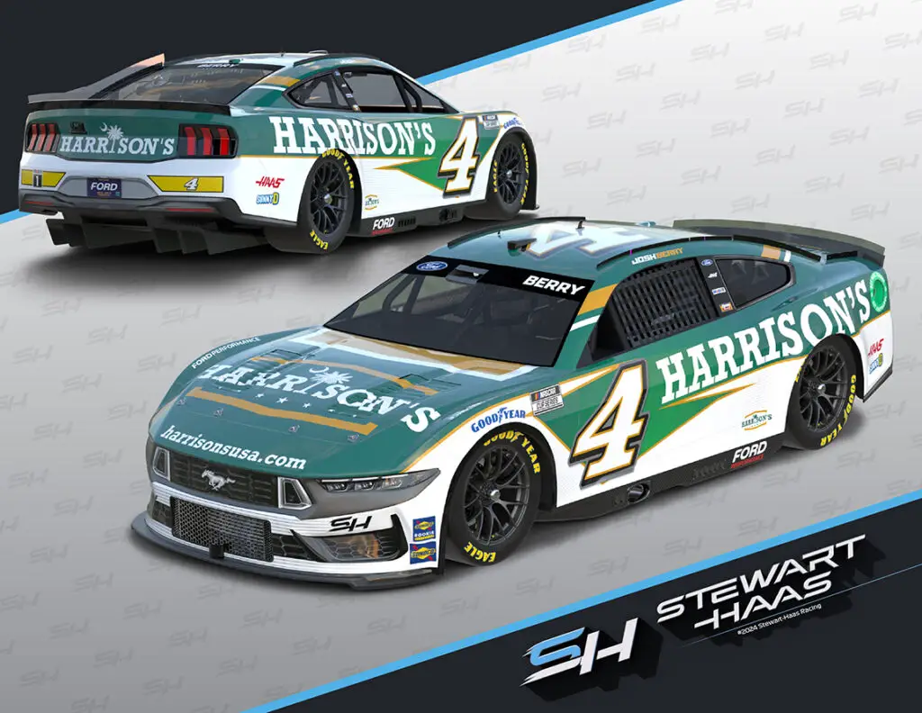 Josh Berry 2024 sponsors Harrison's Stewart-Haas Racing