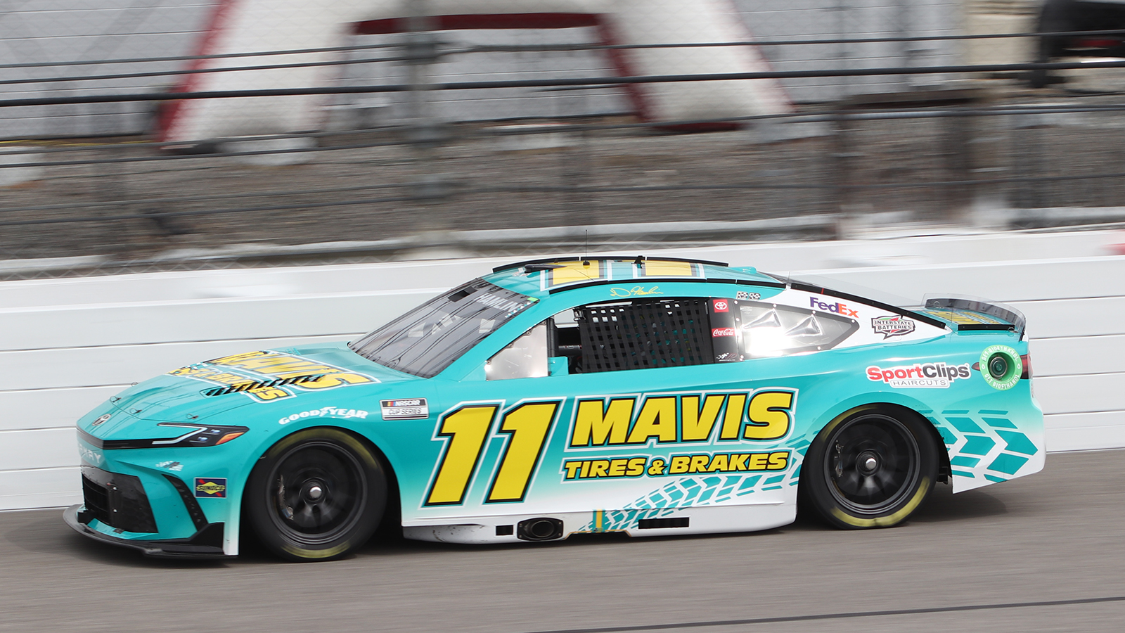 Denny Hamlin 2024 Mavis Tires & Brakes Paint Scheme Joe Gibbs Racing NASCAR Cup Series