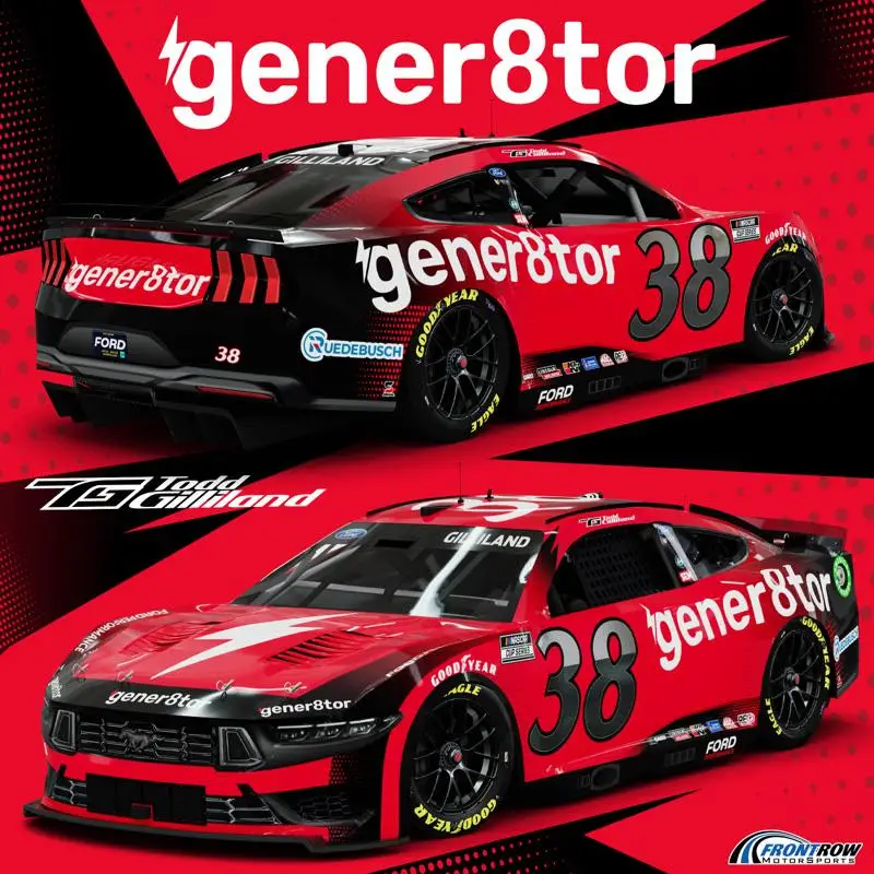 Todd Gilliland gener8tor paint scheme 2024 NASCAR Cup Series