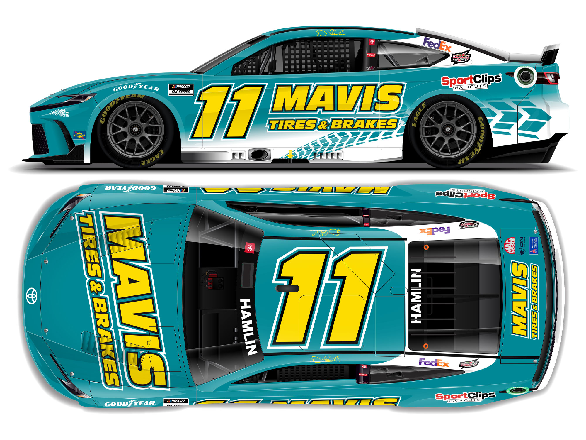 2024 No. 11 Joe Gibbs Racing Paint Schemes | TobyChristie.com