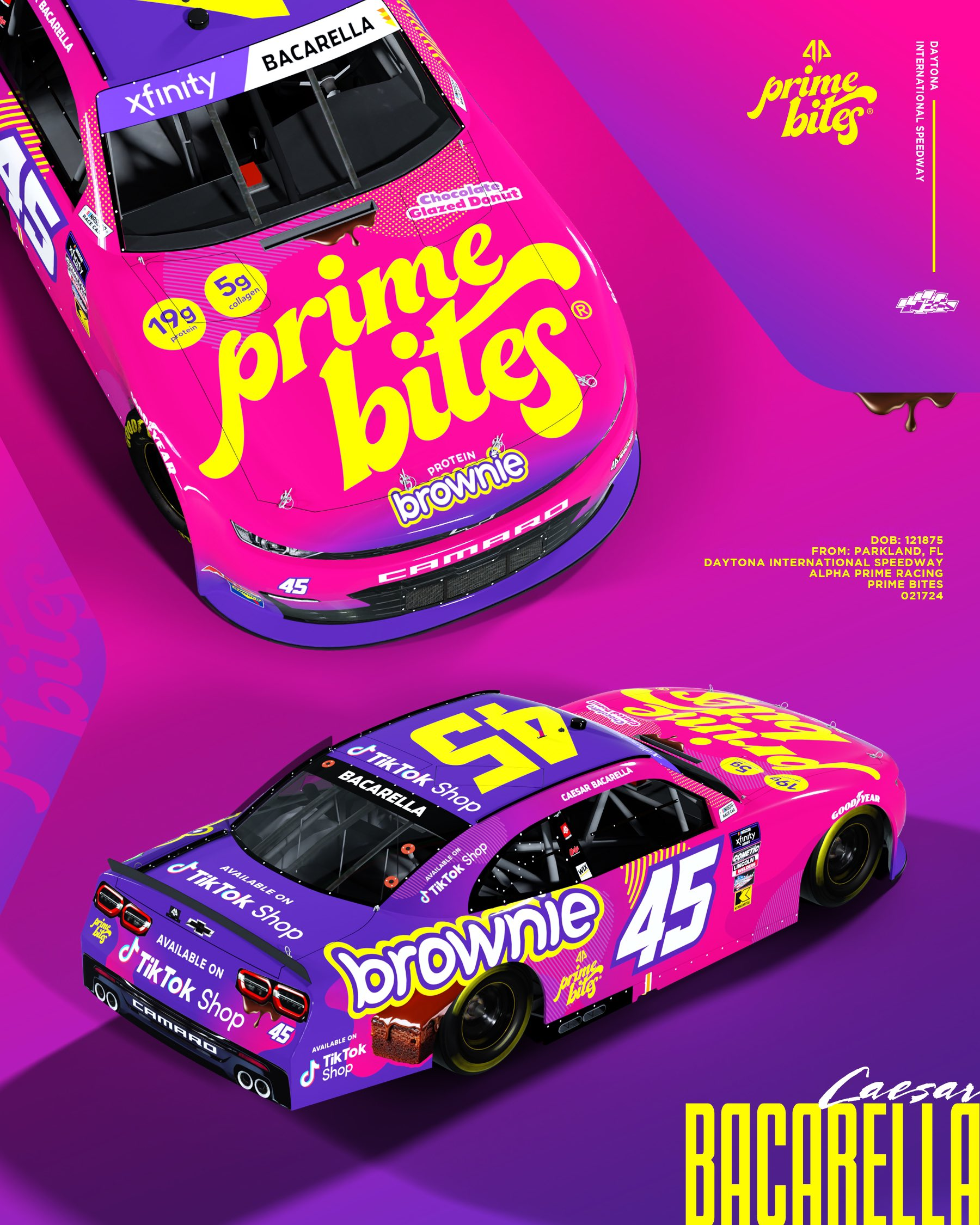 2024 No. 45 Alpha Prime Racing Paint Schemes | TobyChristie.com