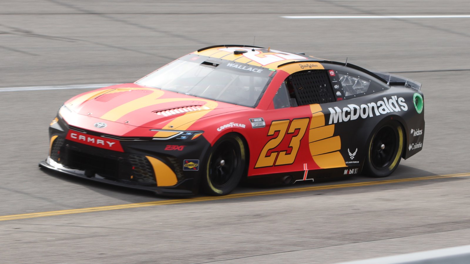Bubba Wallace 2024 McDonald's paint scheme 23XI Racing Richmond NASCAR Cup Series