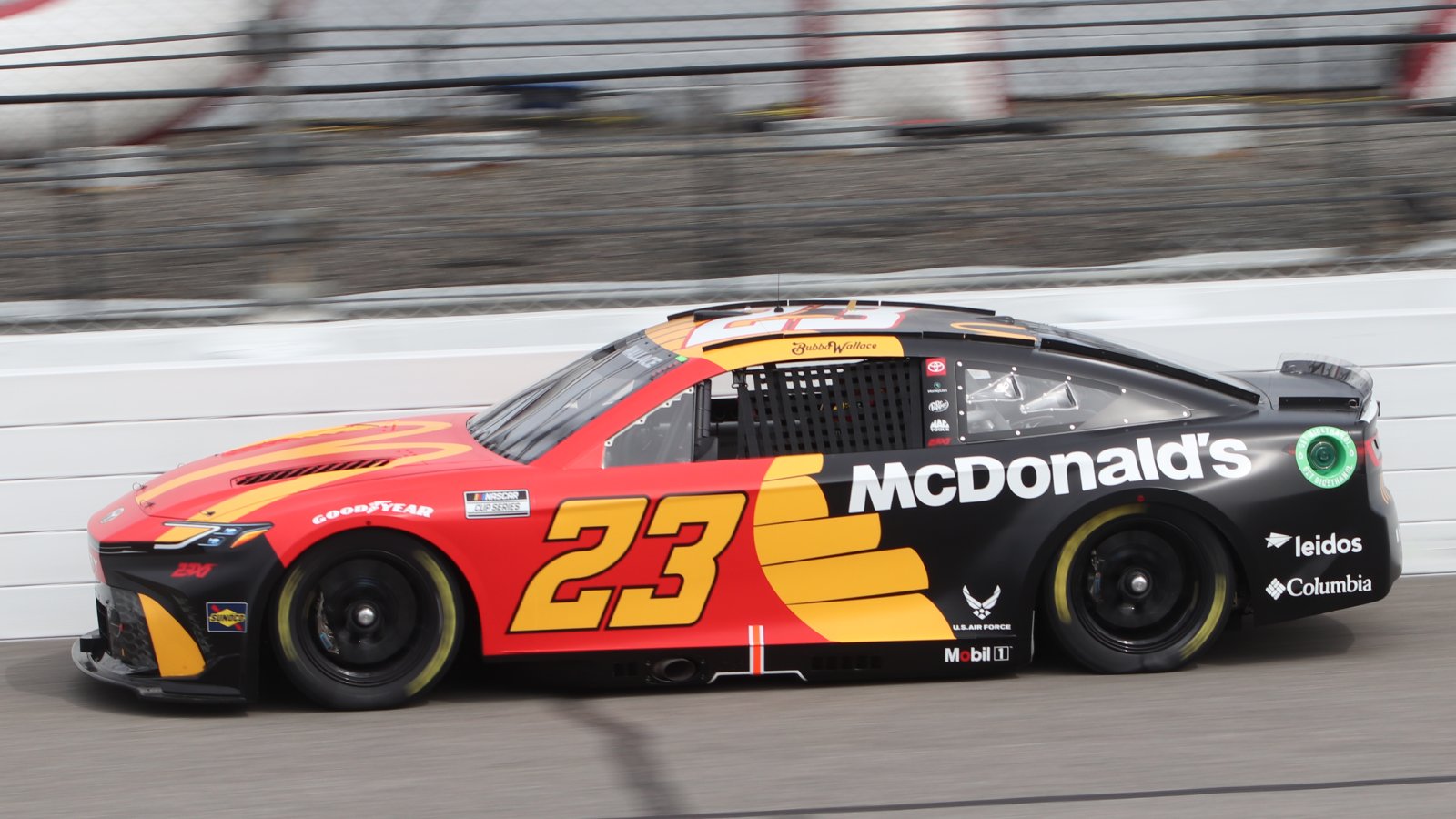 Bubba Wallace 2024 McDonald's paint scheme 23XI Racing Richmond NASCAR Cup Series