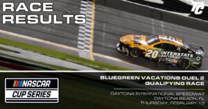 2024 NASCAR Cup Series Bluegreen Vacations Duel 2 race results Daytona NASCAR Cup Series