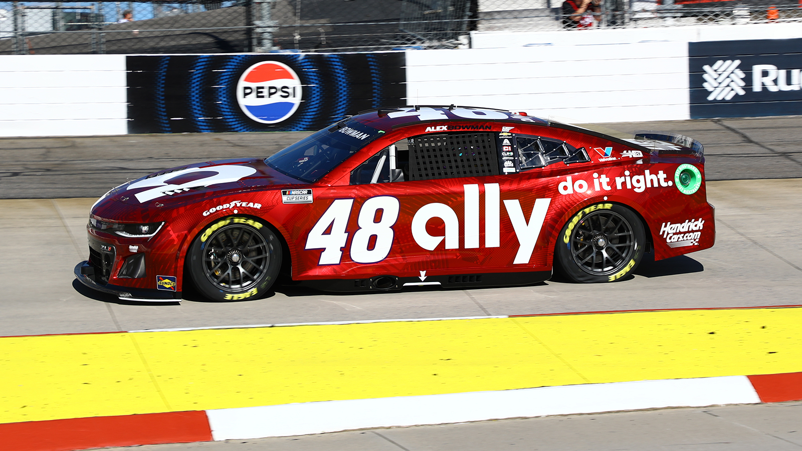 Alex Bowman 2024 Ally Red Hendrick 40th paint scheme Hendrick Motorsports NASCAR Cup Series