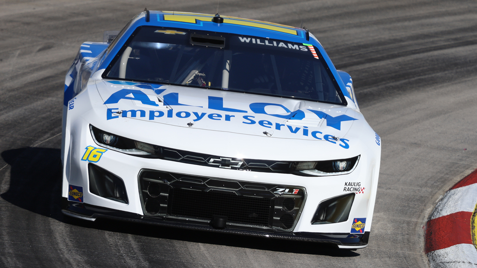 Josh Williams 2024 Alloy Employer Services paint scheme Kaulig Racing NASCAR Cup Series