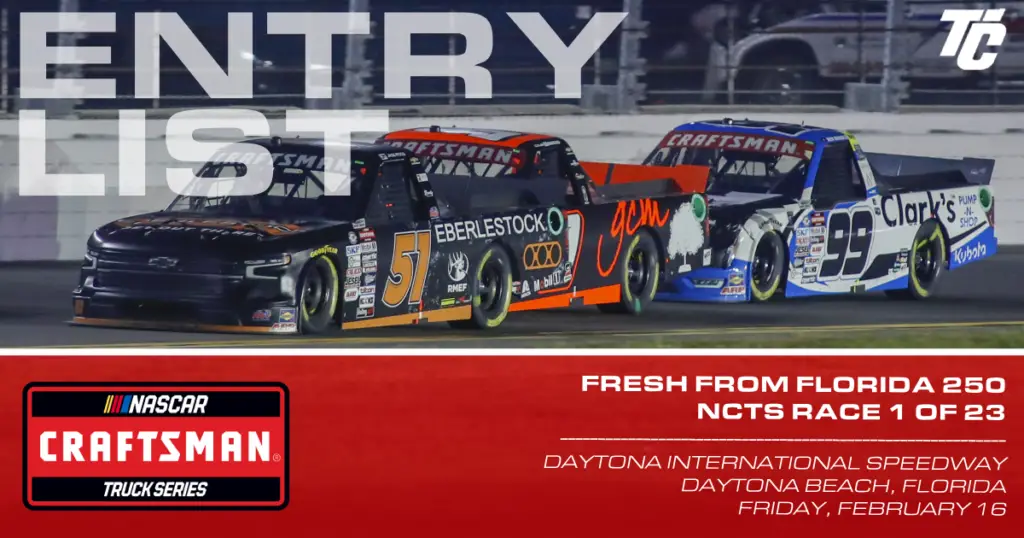 Entry List 2024 NASCAR Truck Series Fresh From Florida 250   NCTS 24DaytonaEL 1 1024x538 