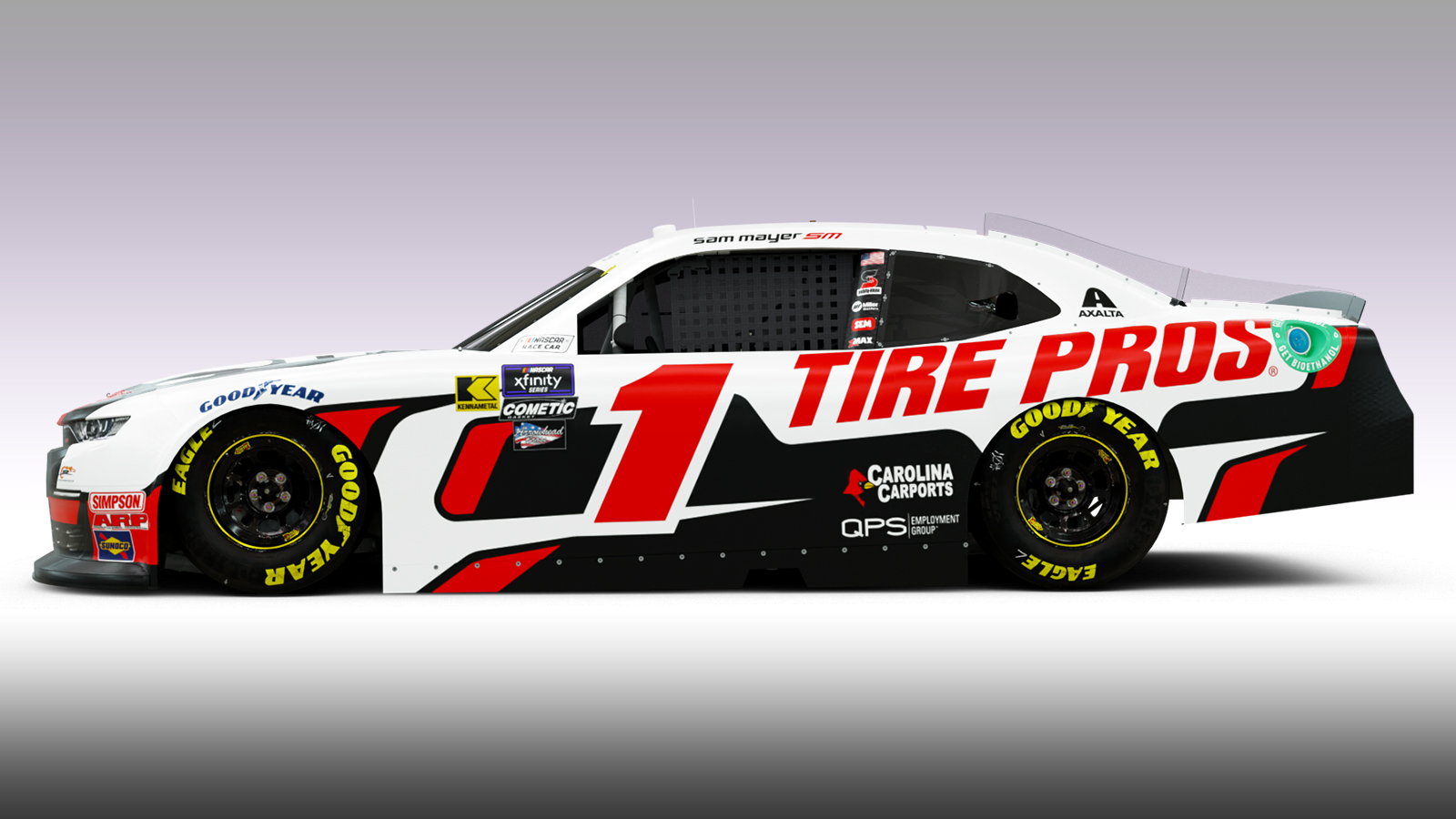 Sam Mayer sponsors 2024 Tire Pros JR Motorsports NASCAR Xfinity Series
