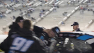 Kyle Weatherman JJ Yeley Jason Miller shove post race fight video 2024 Atlanta NASCAR Xfinity Series