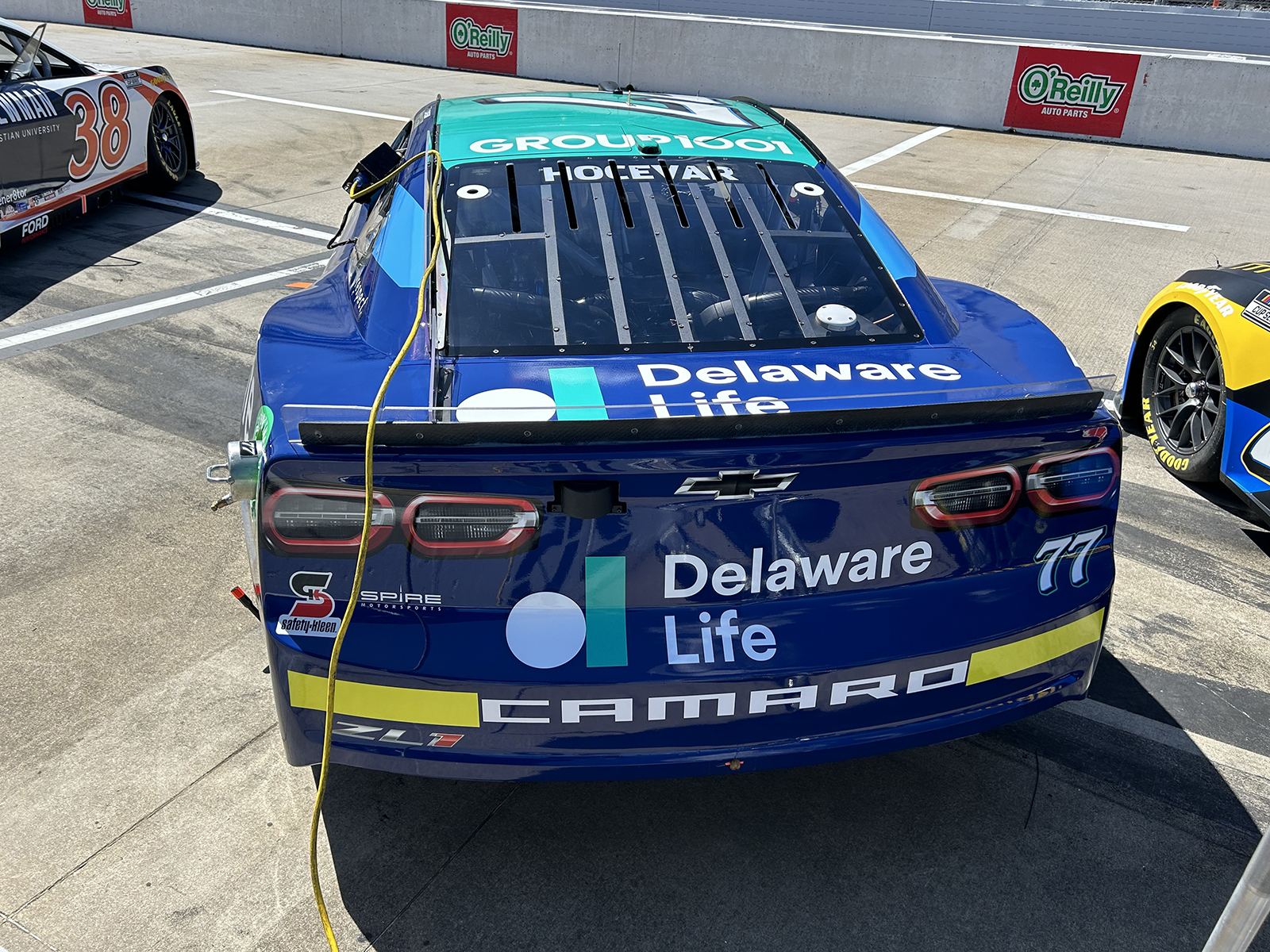 Carson Hocevar 2024 Delaware Life paint scheme Spire Motorsports NASCAR Cup Series