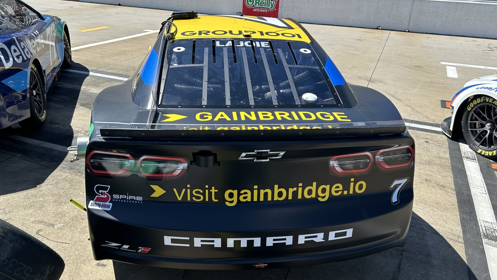 Corey LaJoie 2024 Gainbridge paint scheme Spire Motorsports NASCAR Cup Series