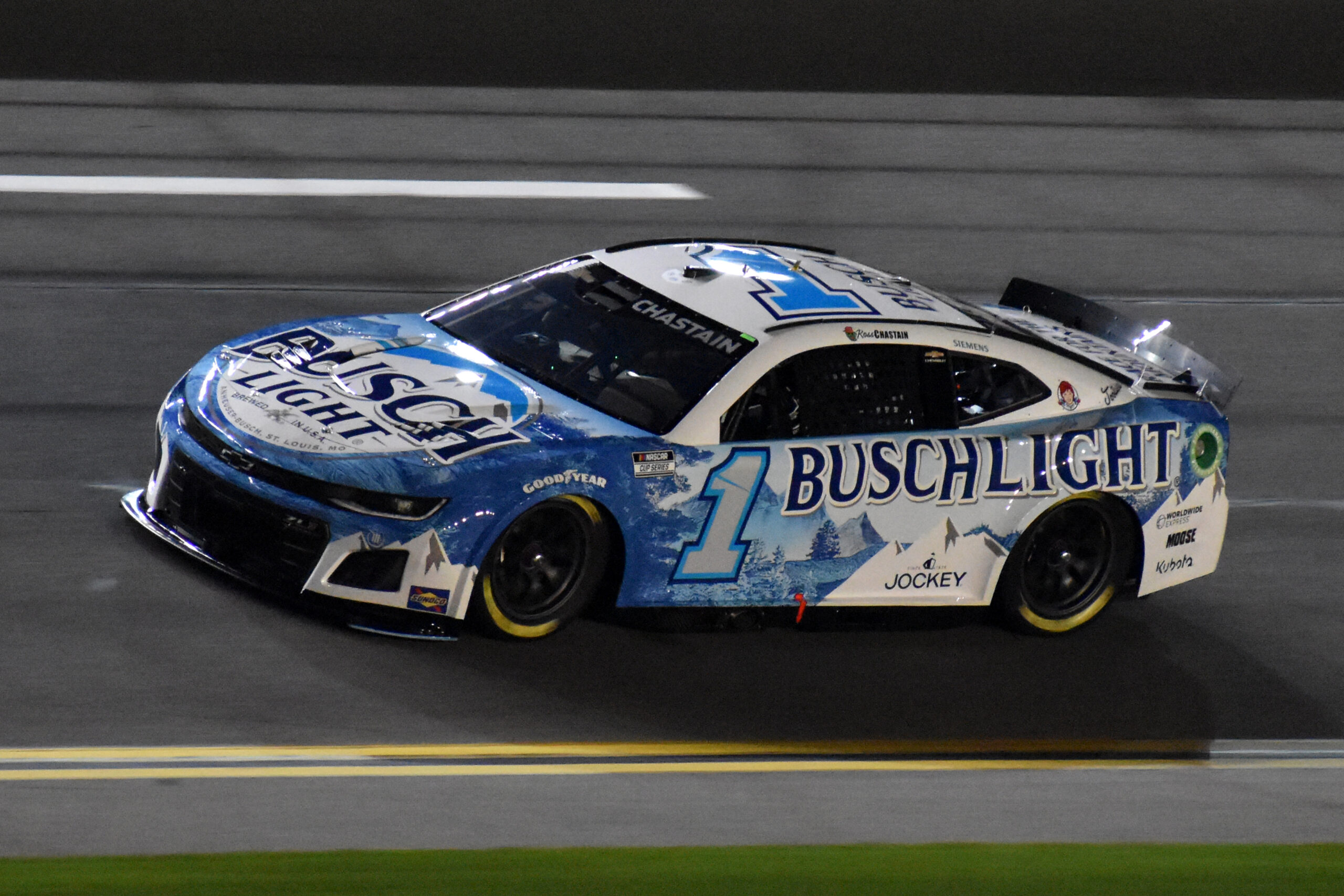 Ross Chastain Busch Light Iconic paint scheme 2024 Trackhouse Racing NASCAR Cup Series