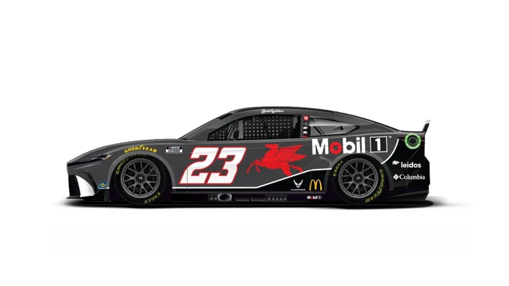 Bubba Wallace 2024 Mobil 1 paint scheme 23XI Racing NASCAR Cup Series