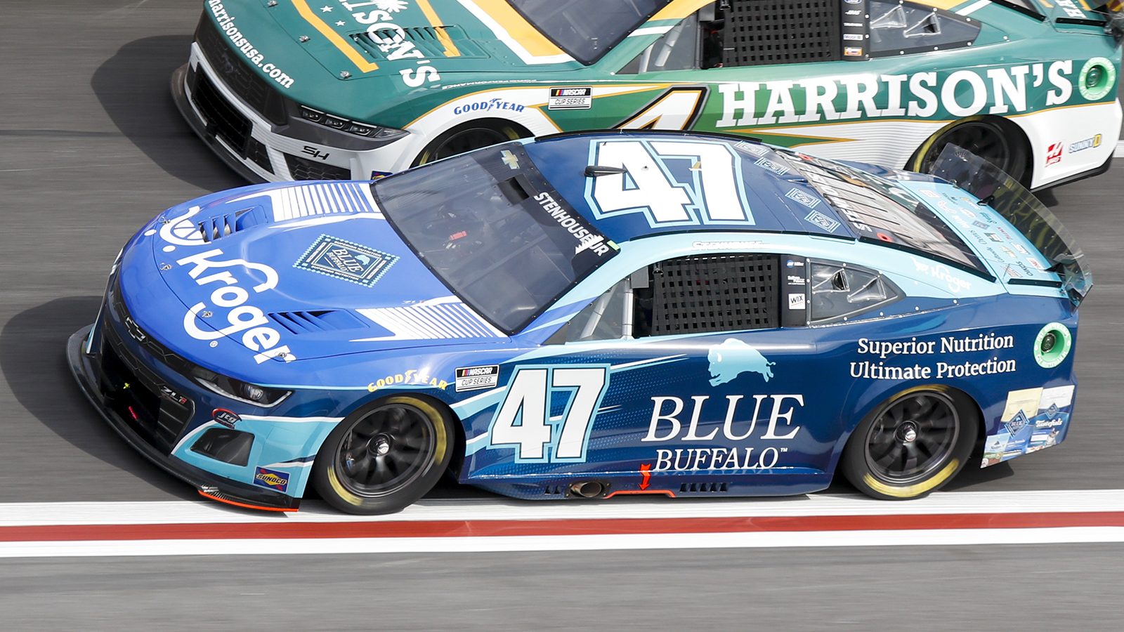 Ricky Stenhouse Jr. 2024 Kroger Blue Buffalo paint scheme JTG Daugherty Racing NASCAR Cup Series