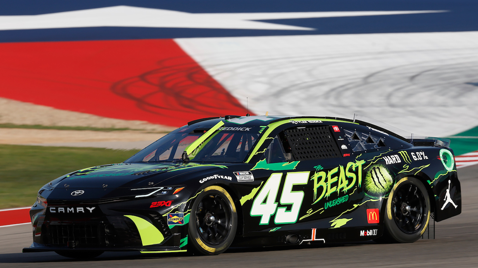 Tyler Reddick 2024 Beast Unleashed paint scheme 23XI Racing NASCAR Cup Series