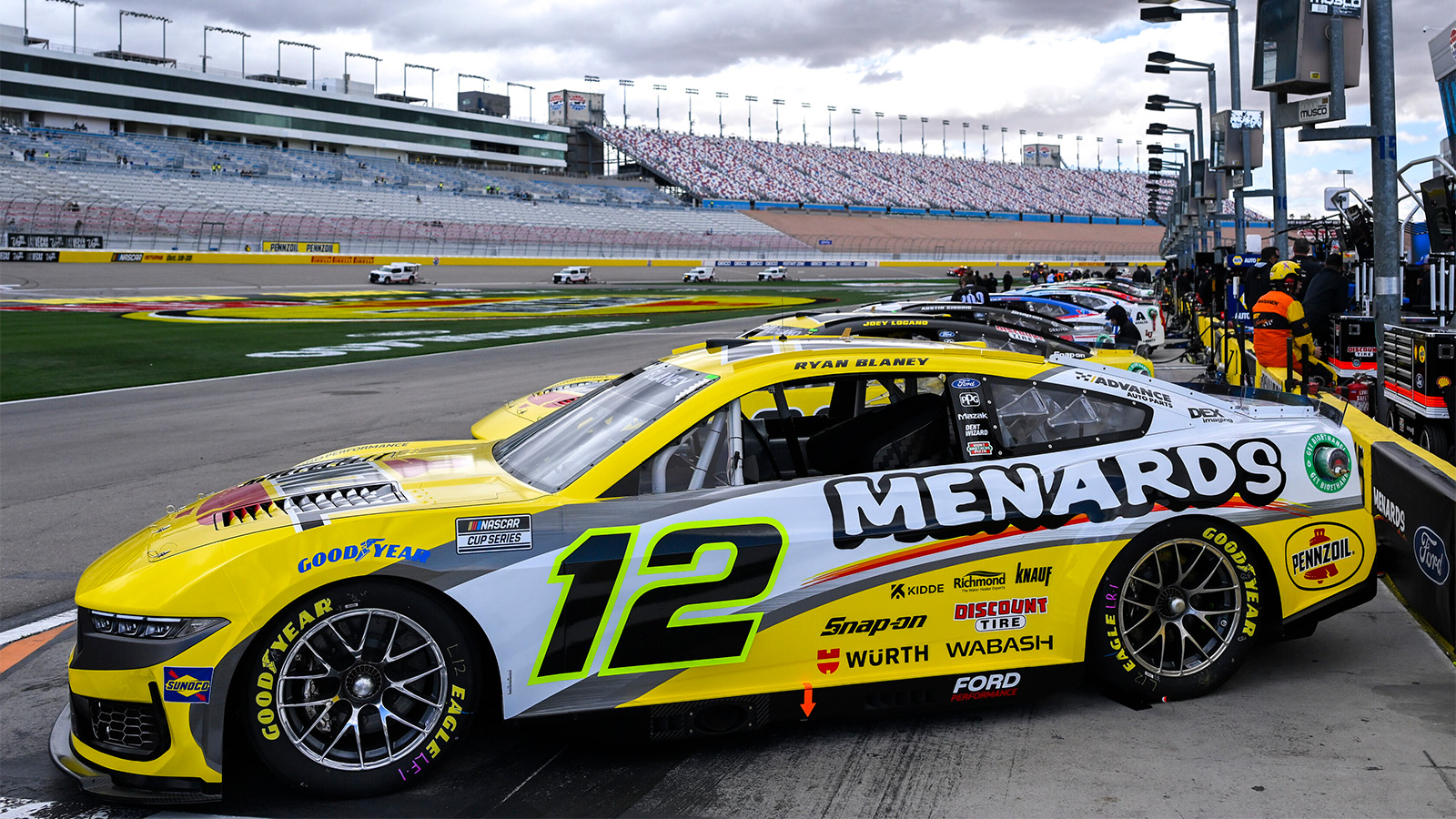 Ryan Blaney Menards Pennzoil paint scheme Team Penske 2024 NASCAR Cup Series