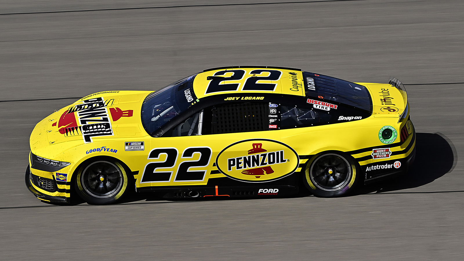 Joey Logano 2024 Pennzoil paint scheme Team Penske NASCAR Cup Series