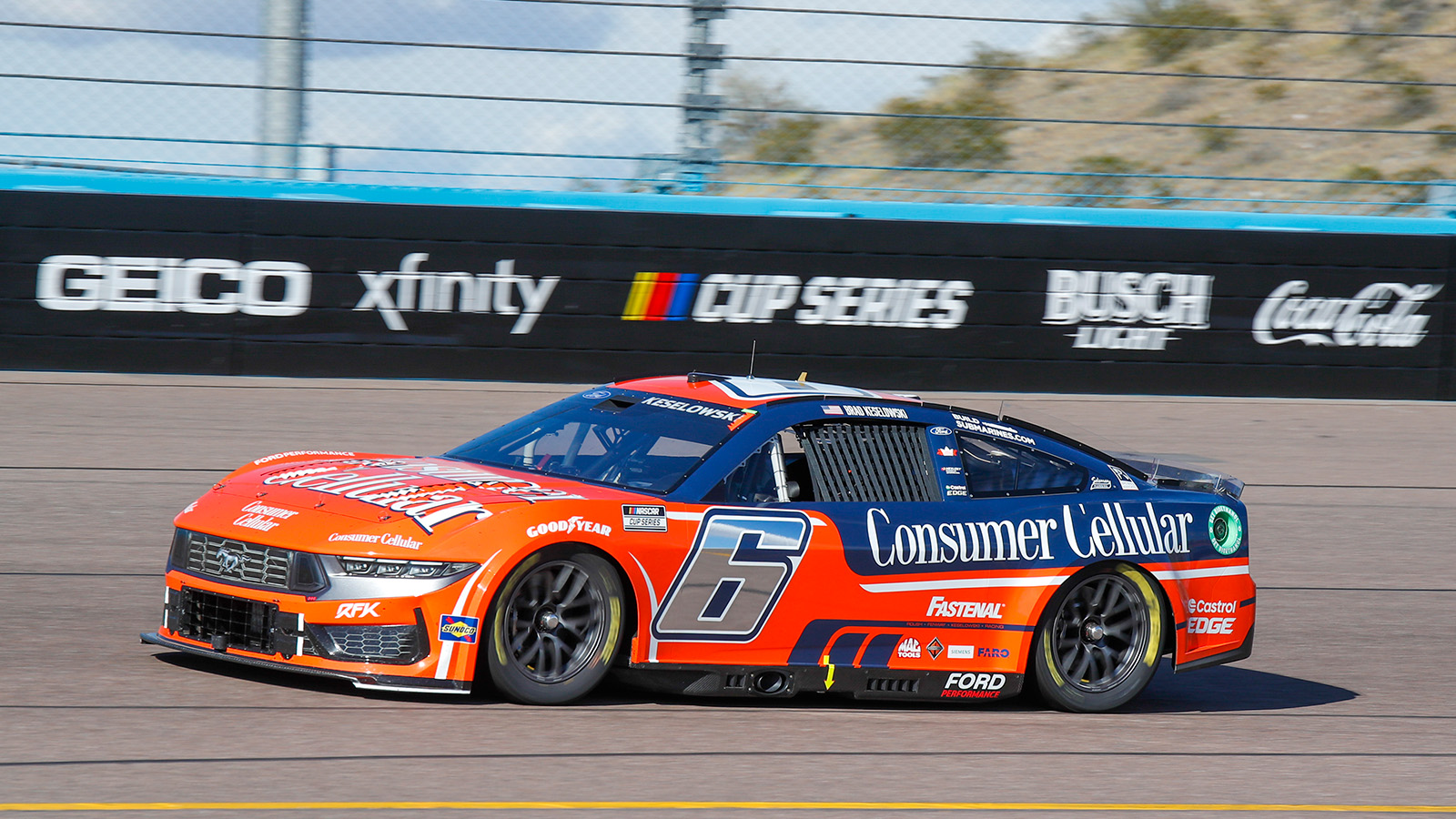 Brad Keselowski Consumer Cellular paint scheme RFK Racing NASCAR Cup Series 2024